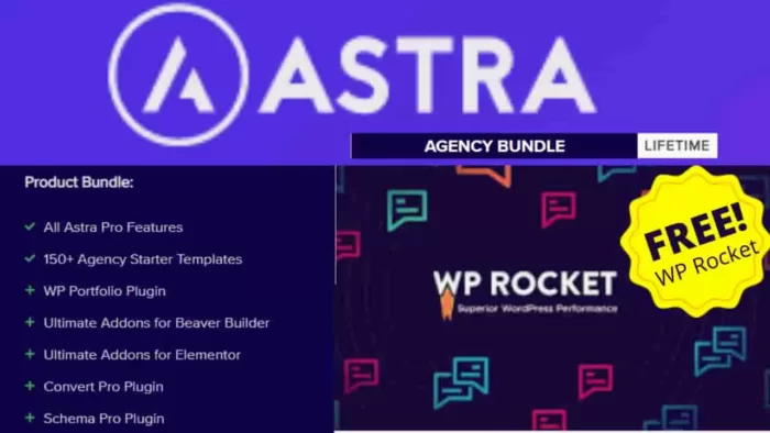 Astra Agency Bundle (All 7 license) + WP Rocket | (No GPL / Nulled)